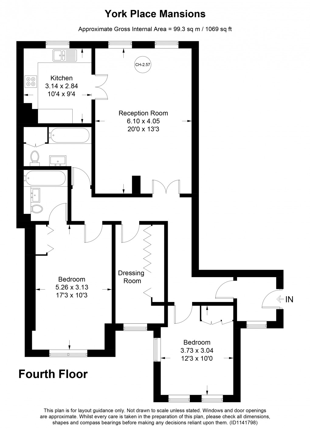 Floorplan for Marylebone, London