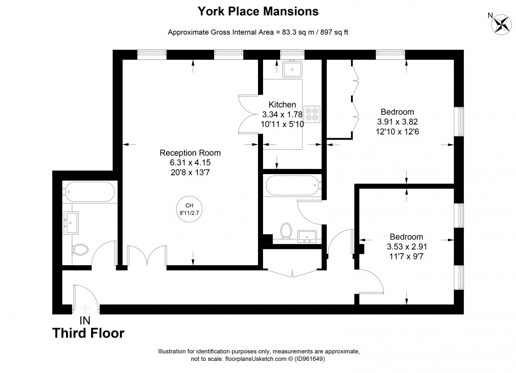 Floorplan for Marylebone, London