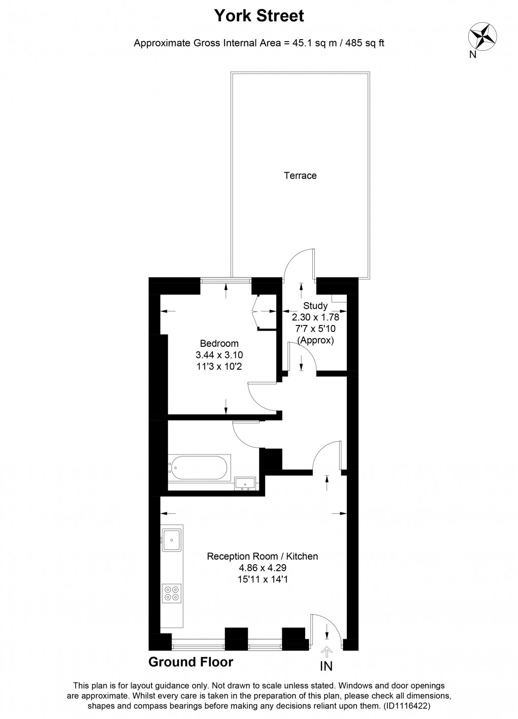 Floorplan for Marylebone, London