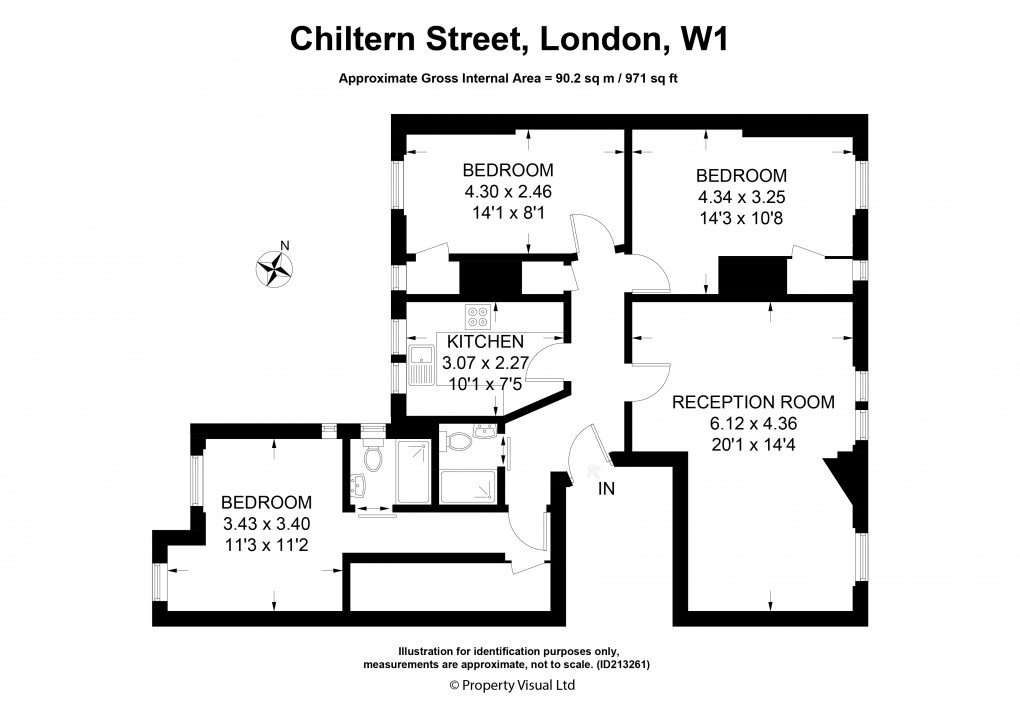 Floorplan for Marylebone, London