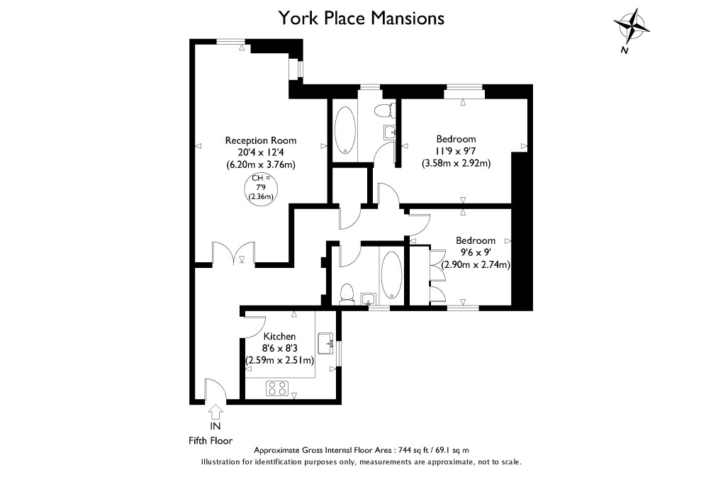 Floorplan for Marylebone, London