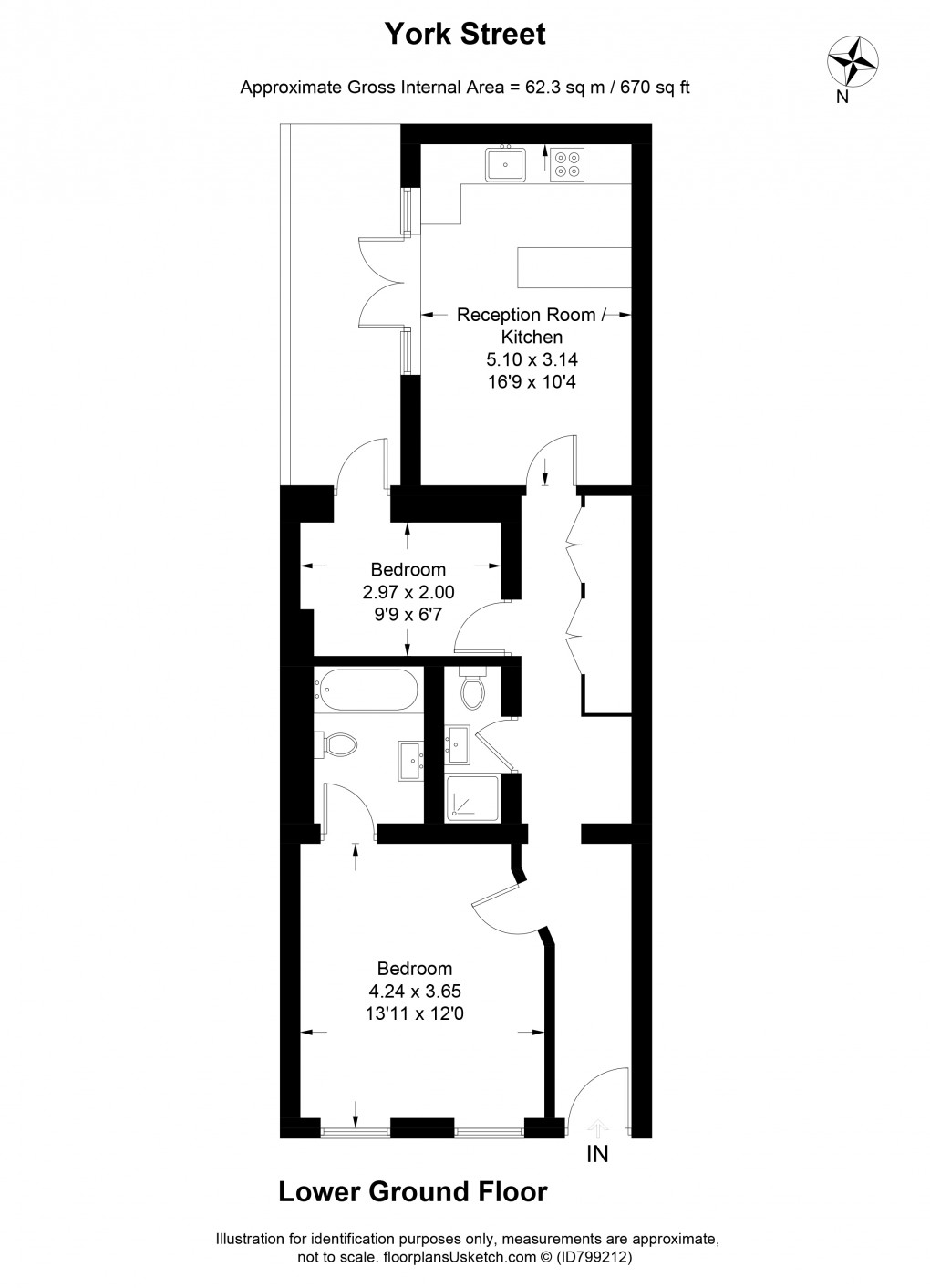 Floorplan for Marylebone, London