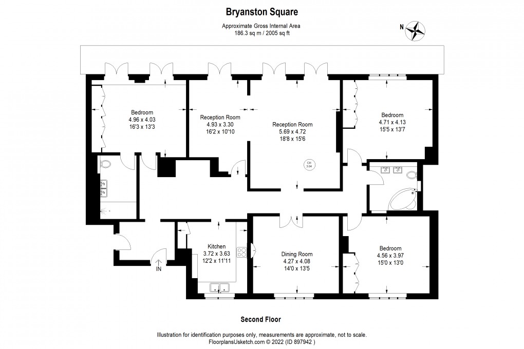 Floorplan for Marylebone, London