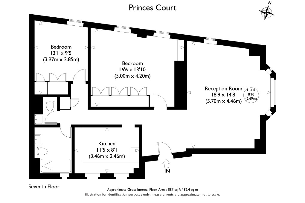 Floorplan for Knightsbridge, London