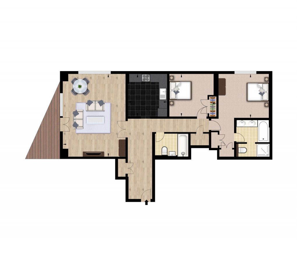 Floorplan for Canary Wharf, London