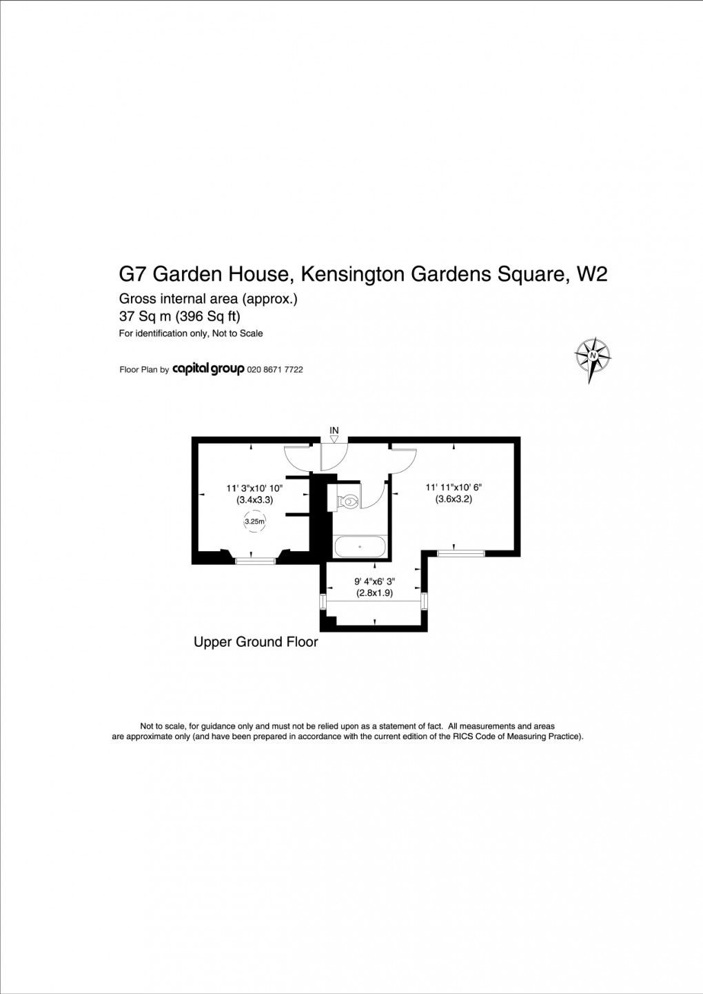 Floorplan for Paddington and Bayswater, London