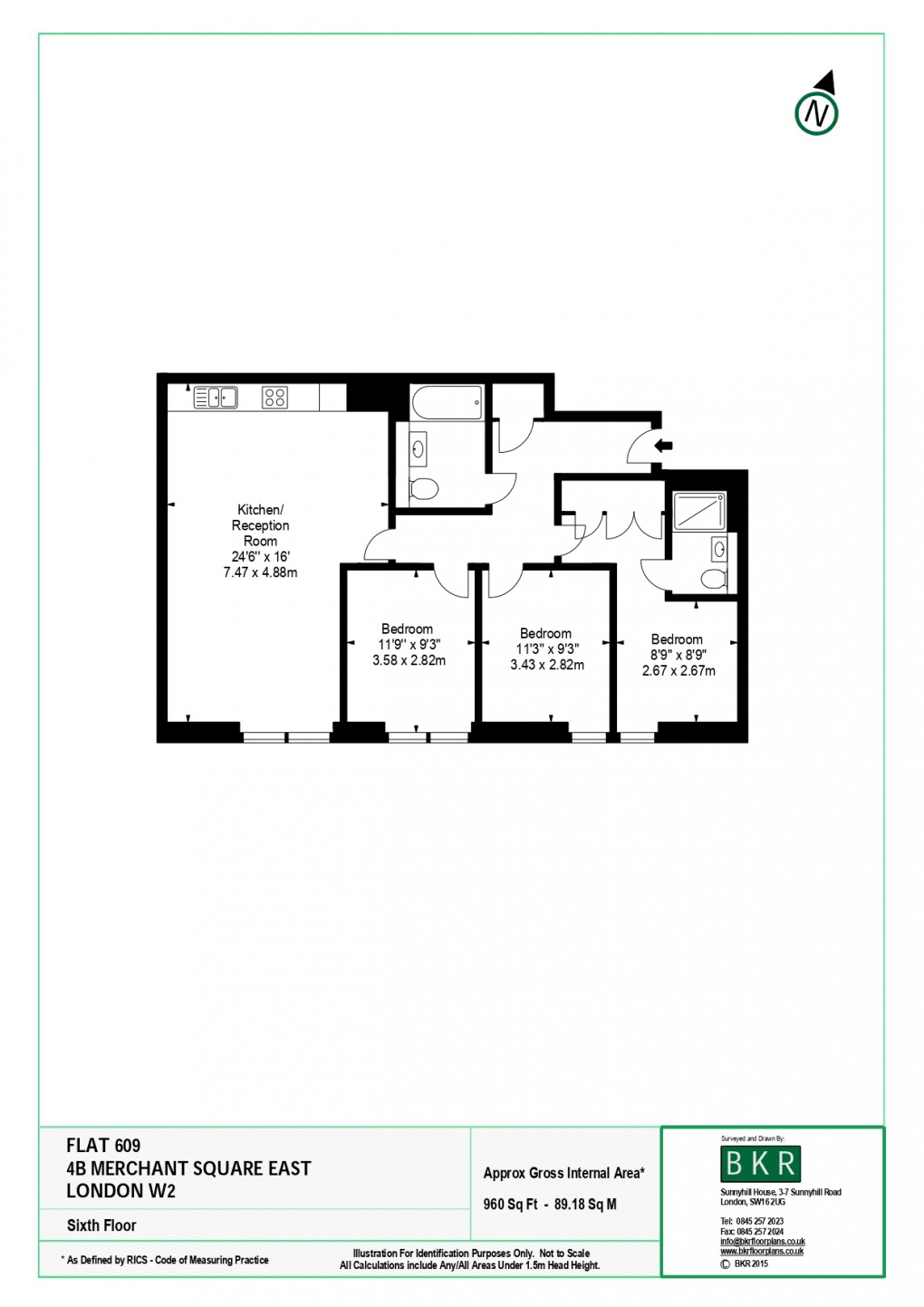 Floorplan for Paddington and Bayswater, London