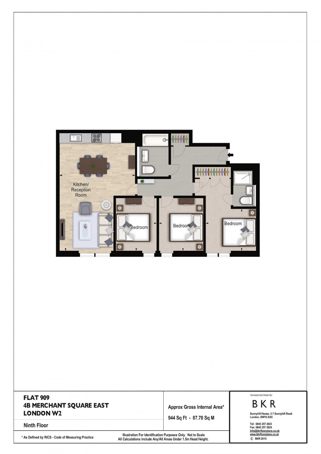 Floorplan for Paddington and Bayswater, London