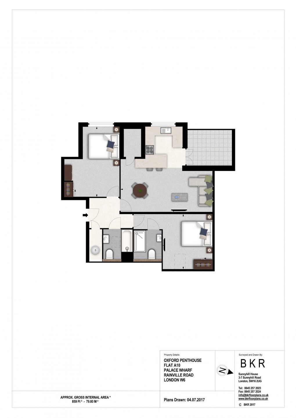 Floorplan for Hammersmith, London