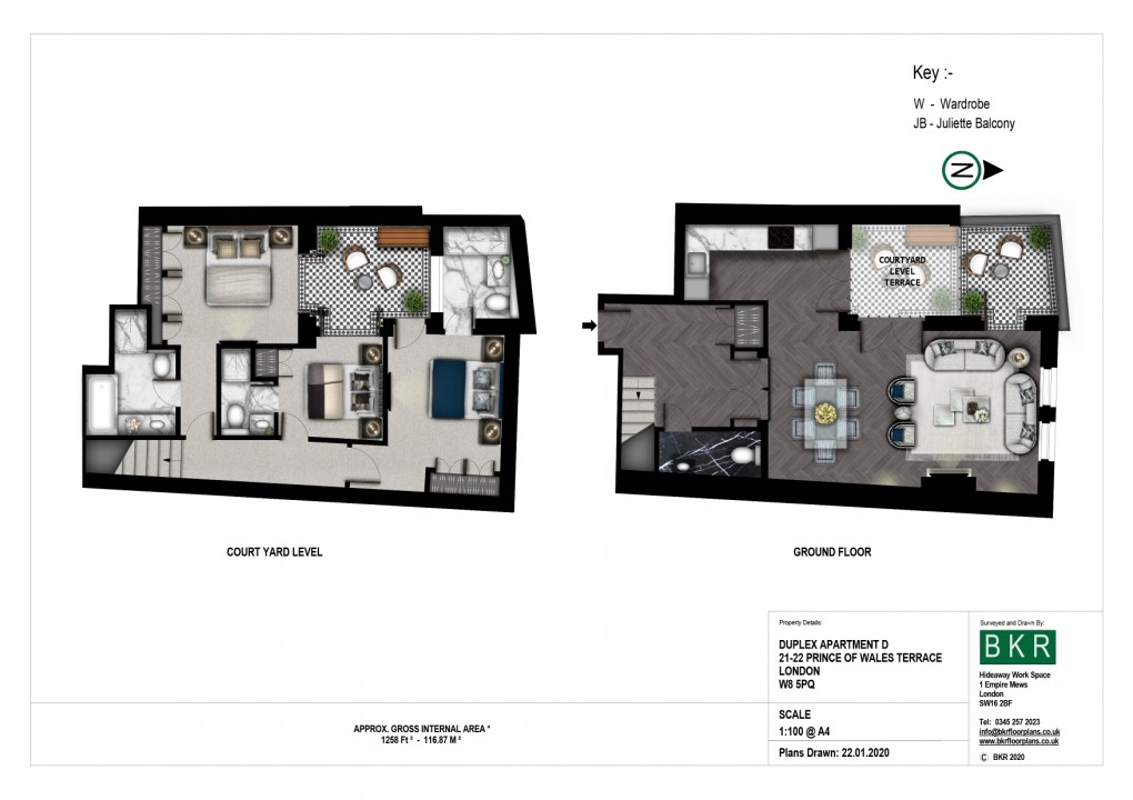 Floorplan for Kensington, London