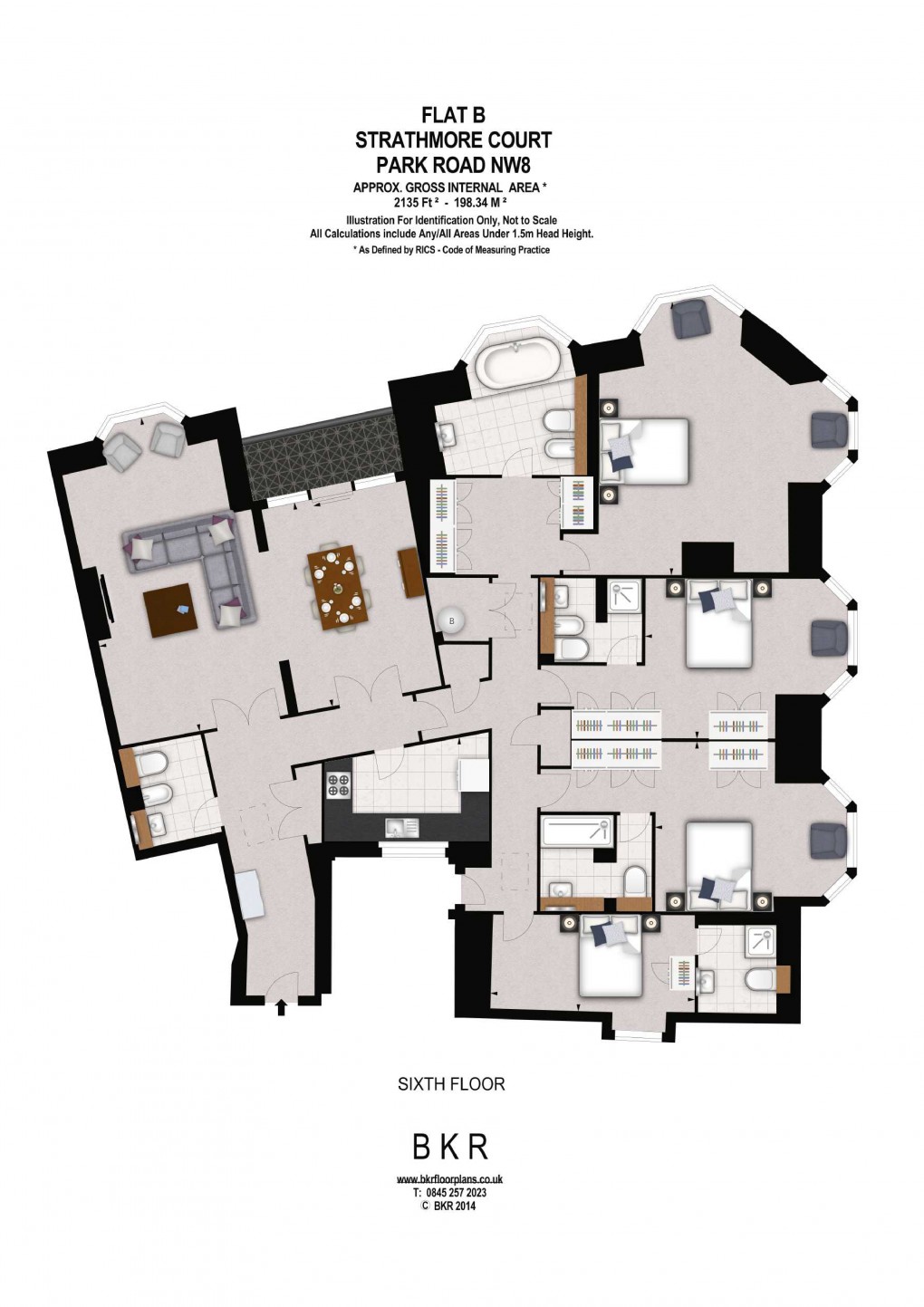 Floorplan for Park Road, London