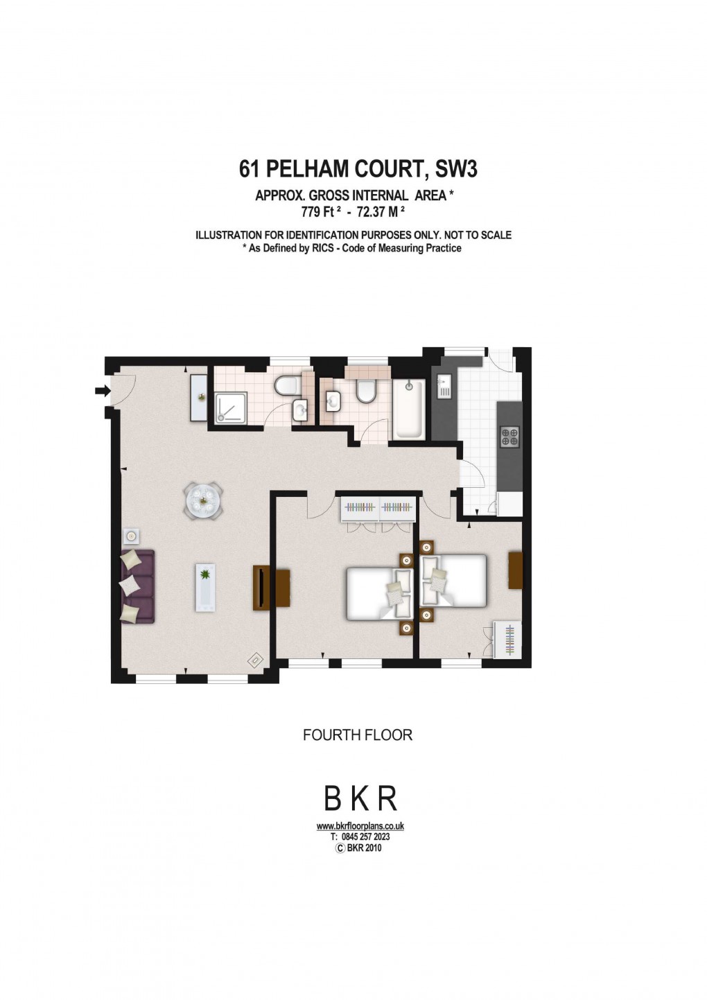 Floorplan for Kensington and Chelsea, London