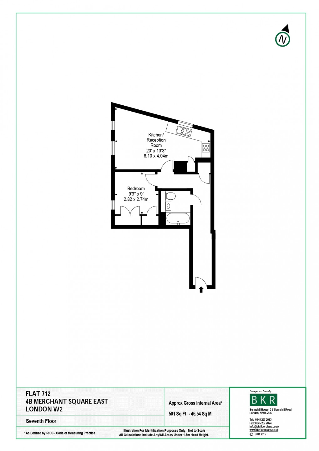 Floorplan for Paddington and Bayswater, London