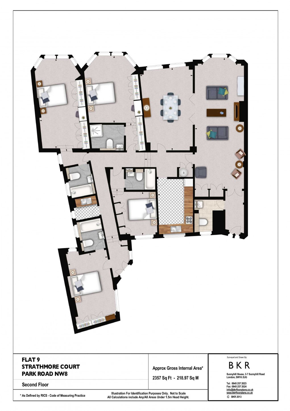 Floorplan for Park Road, London