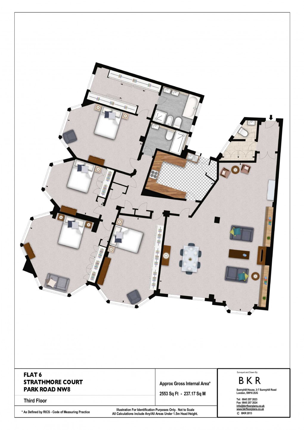 Floorplan for Park Road, London