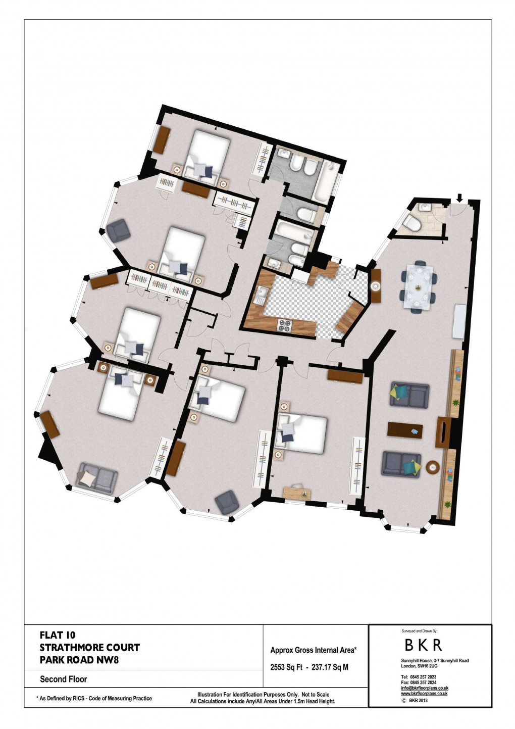 Floorplan for Park Road, London