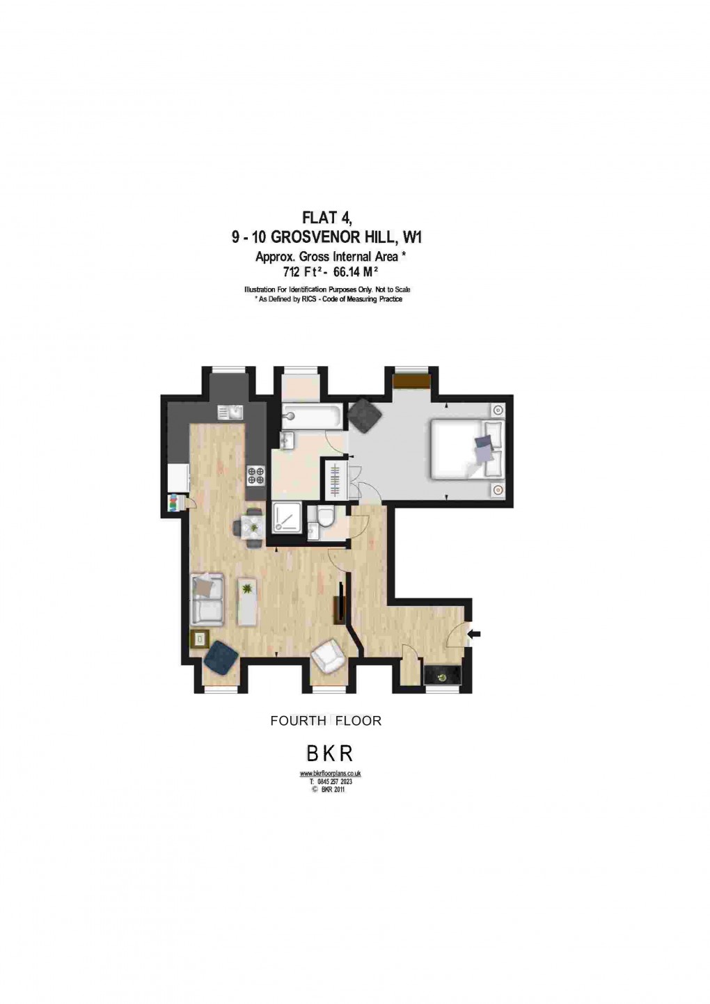 Floorplan for Grosvenor Hill, London