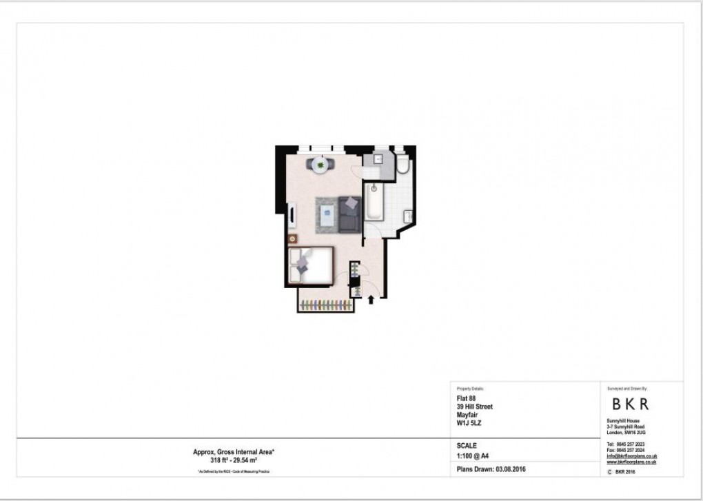 Floorplan for Mayfair (South) and Piccadilly, London