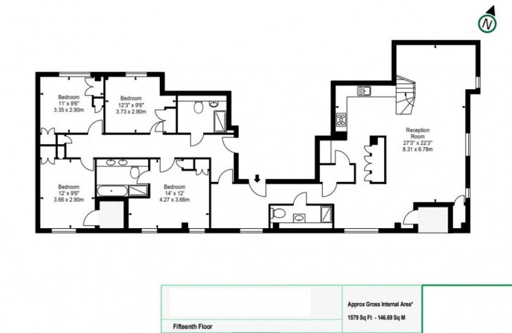 Floorplan for Paddington and Bayswater, London