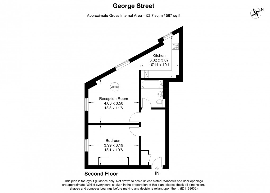 Floorplan for Marylebone, London