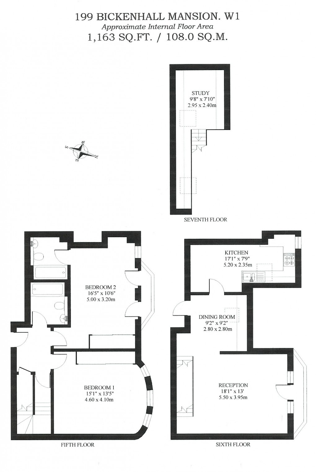 Floorplan for Marylebone, London