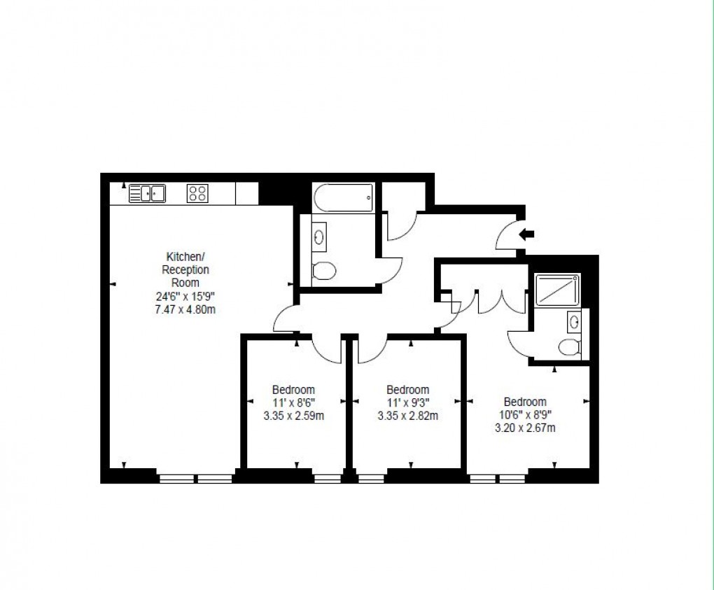 Floorplan for Paddington and Bayswater, London